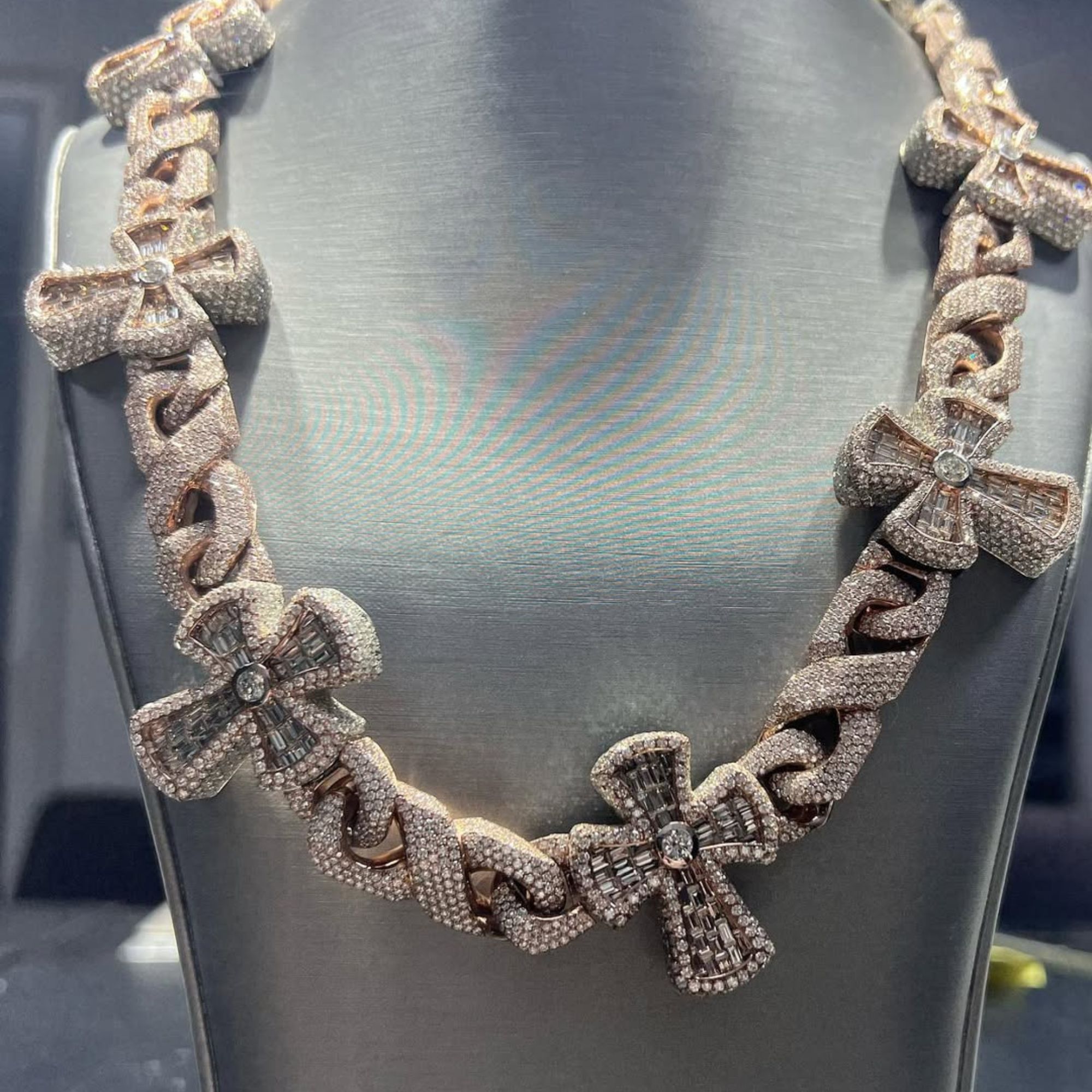 18 mm Silver Diamond Men’s Moissanite Chains Iced Out Cuban Link Chain - Image 5