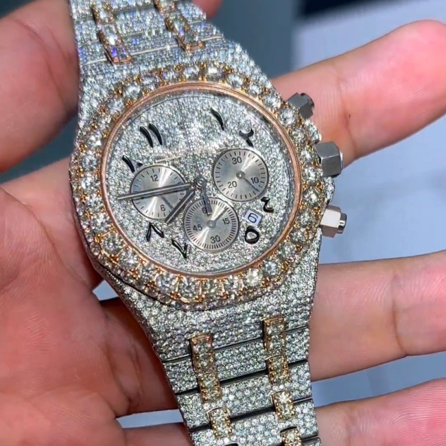 Classic Moissanite Diamond Iced Out Automatic Watches - Image 3