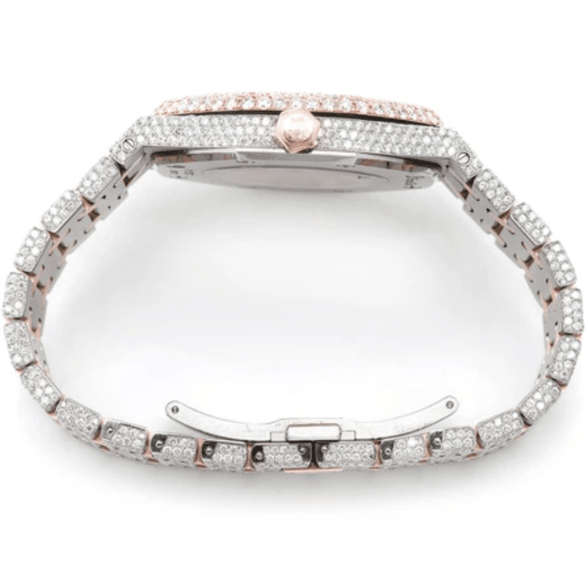 Stainless Steel Hip Hop VVS Moissanite Watch for Gift - Image 3