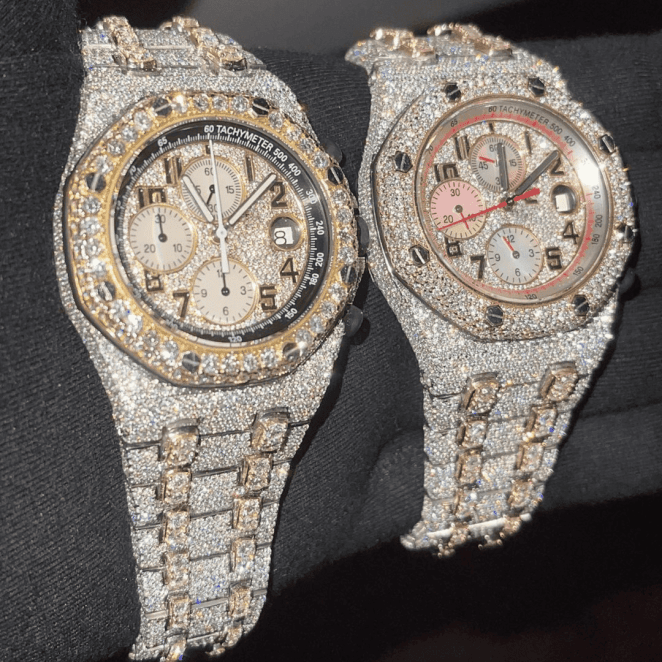 Style Iced Out Diamond VVS Moissanite Watch