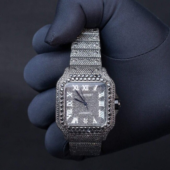 Classic Moissanite Watch with High-Sparkle Appeal - Image 4