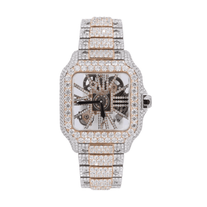 Iced-Out VVS Moissanite Watch With Premium Style