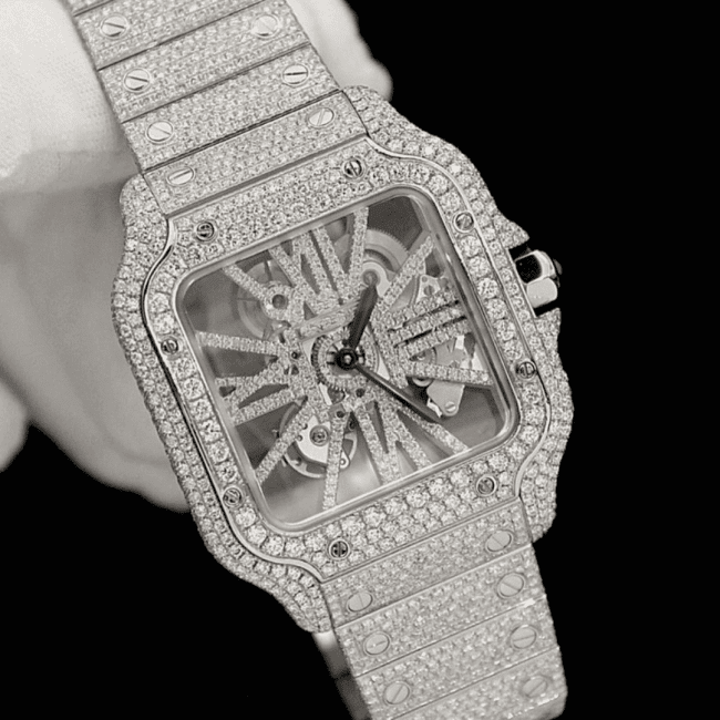 Classic Moissanite Diamond Watch for Men and Women - Image 3