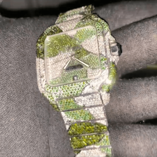 Diamond Moissanite Watch Full Iced Out Luxury Design - Image 4