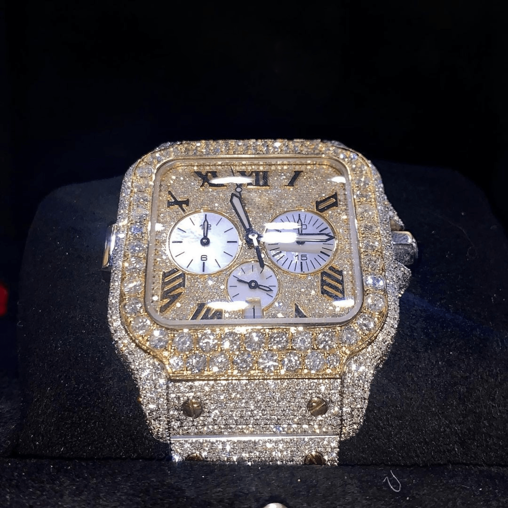 Moissanite Diamond Iced Out Watch for Bold Fashion Statement - Image 3