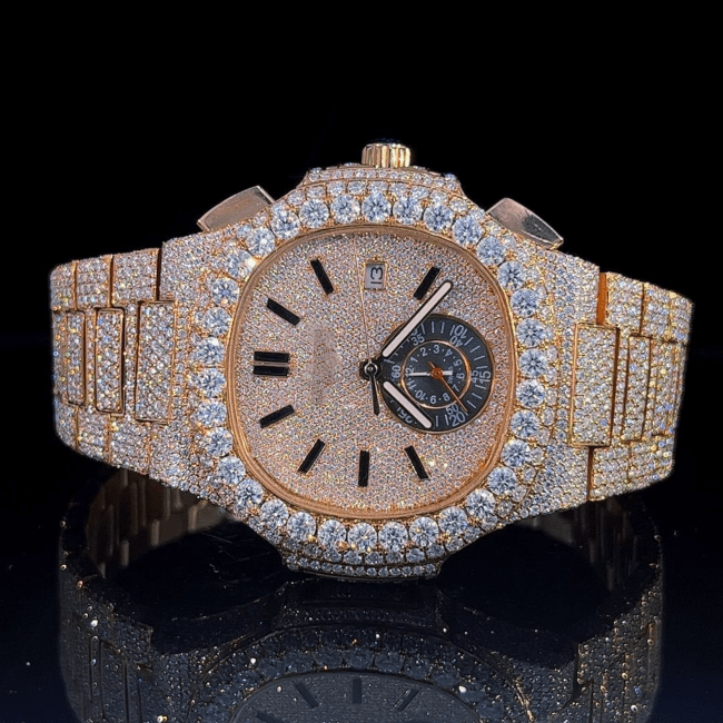 Iced Out Moissanite Diamond Automatic Bust Down Watch - Image 2