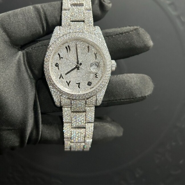 Women’s Moissanite Watches with Rose Gold Finish - Image 4