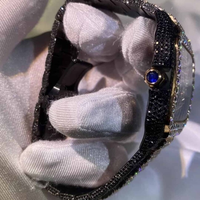 Women’s Bust Down Moissanite Watch - Image 2