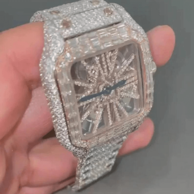 Moissanite Watch Mens