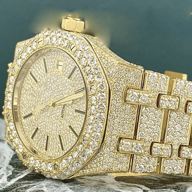 Iced Out Moissanite Diamond Watch for Fashion Forward Men - Image 6