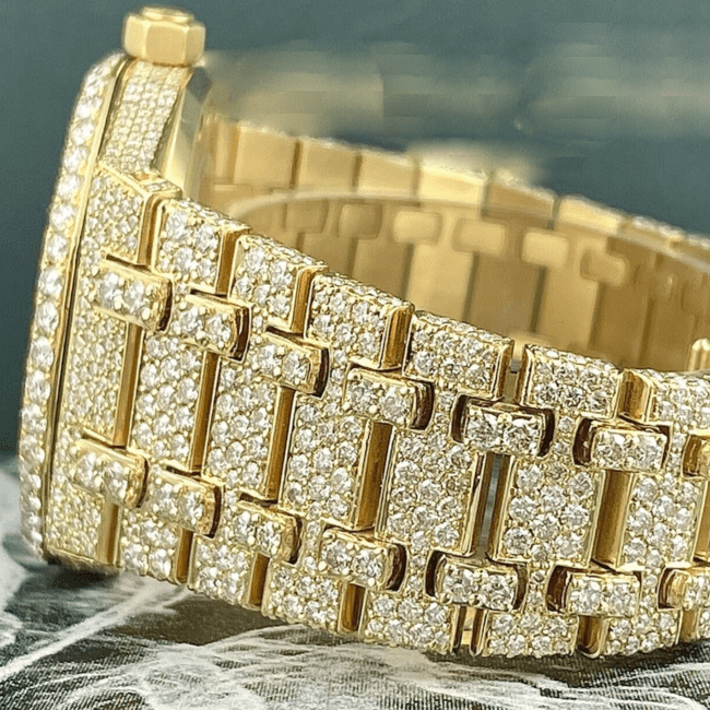 Iced Out Moissanite Diamond Watch for Fashion Forward Men - Image 4