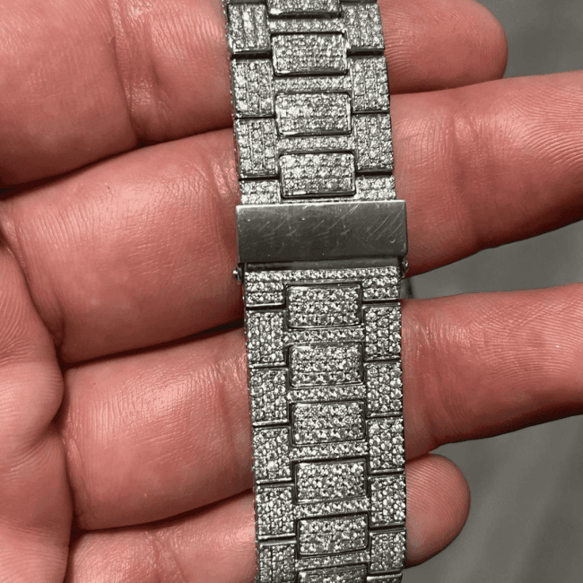 Classic Moissanite Diamond Iced Out Watch - Image 3