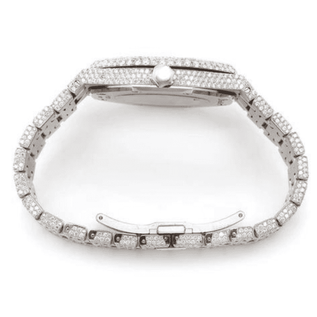 Diamond Iced Out Moissanite Watch - Image 6