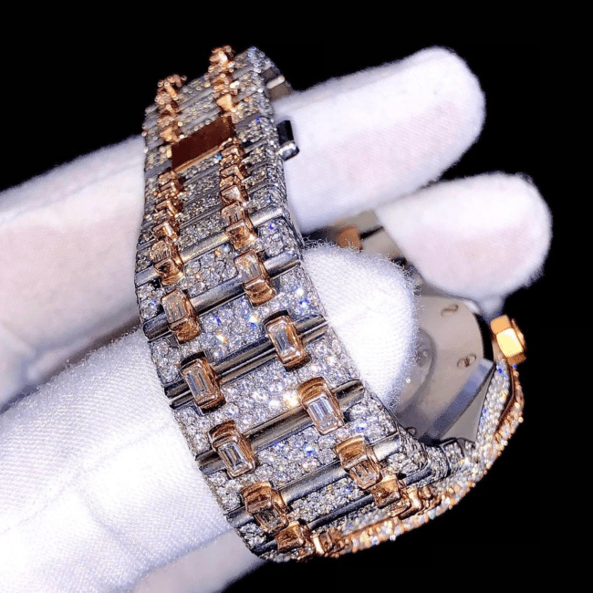 Stainless Steel Iced Out VVS Moissanite Watch for Women - Image 5