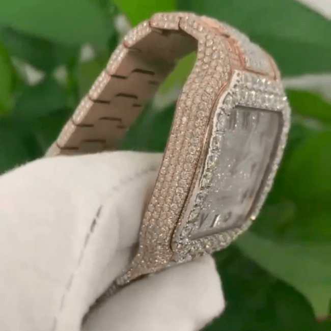 Iced Out Moissanite Watch Hip Hop Automatic Watch For Men - Image 3