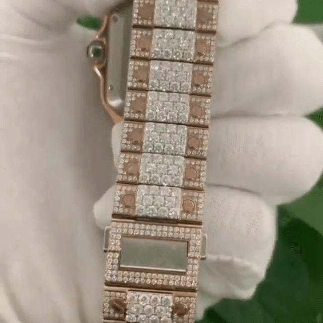 Iced Out Moissanite Watch Hip Hop Automatic Watch For Men - Image 2