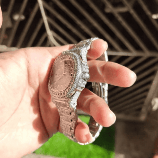 Stainless Steel Bust Down Luxury Watch for Women - Image 2