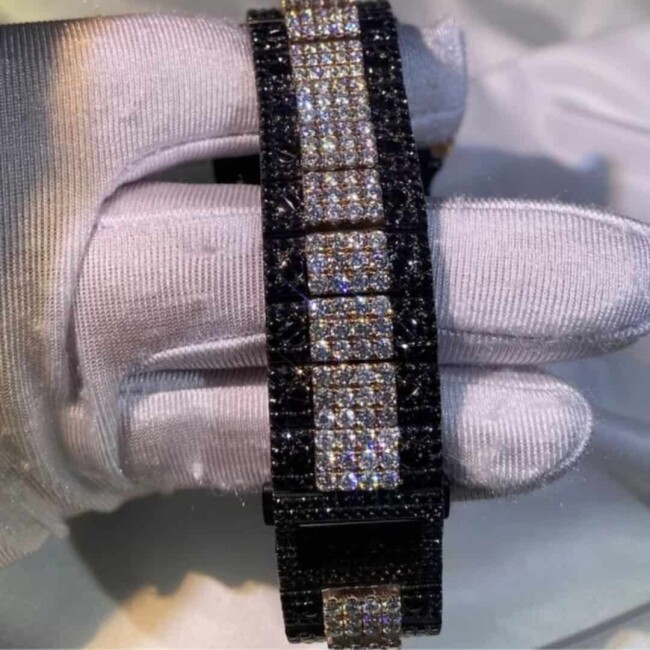 Women’s Bust Down Moissanite Watch - Image 8