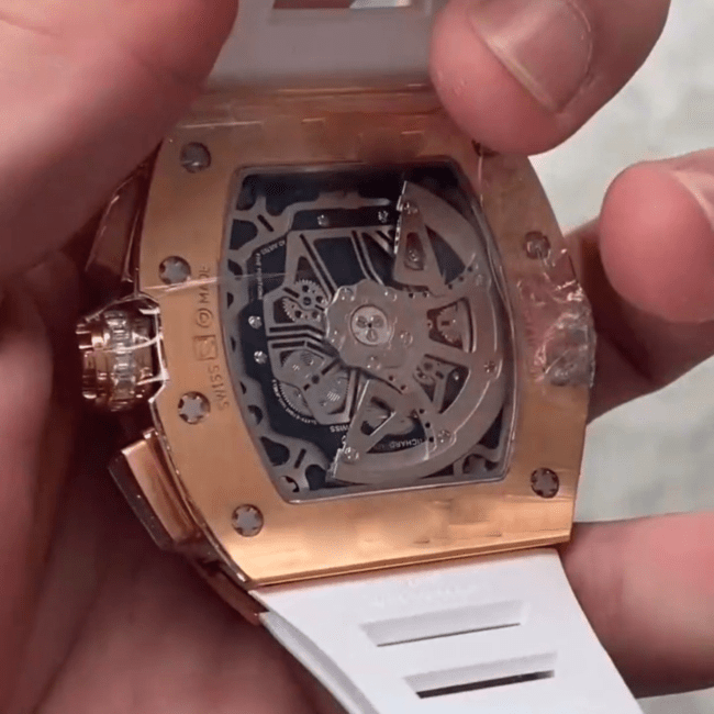 Moissanite Bust Down Watch with Comfortable Silicone Strap - Image 3