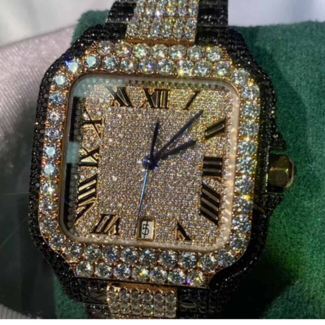 Women’s Bust Down Moissanite Watch - Image 7