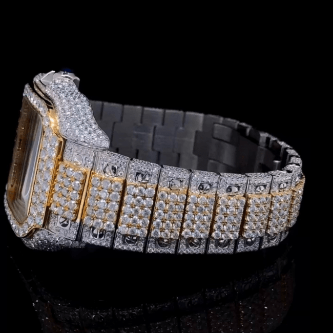 Premium Iced-Out Moissanite Chronograph Watch - Image 3