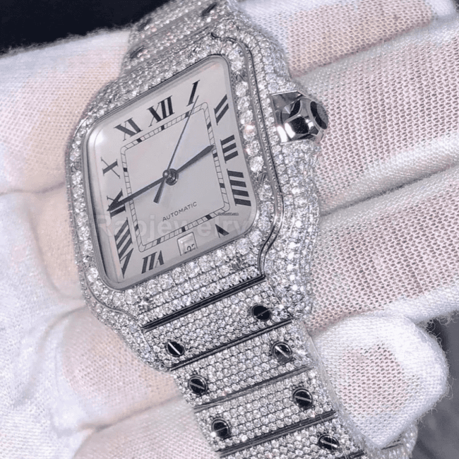 Shiny Iced Out Moissanite Watch for Every Occasion - Image 4