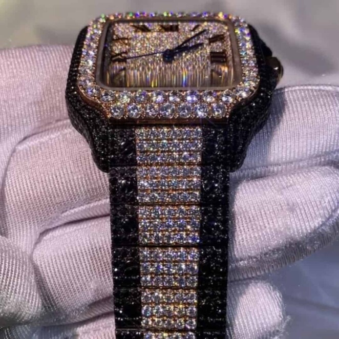 Women’s Bust Down Moissanite Watch