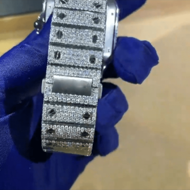 Luxury Iced-Out VVS Moissanite Chronograph Watch for Men Premium - Image 3