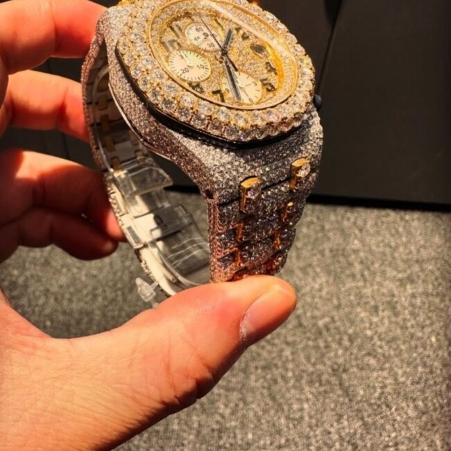 Diamond Moissanite Watch - Full Iced Out Watch - Image 8