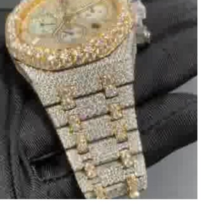 Diamond Moissanite Watch | VVS Moissanite Watch - Image 4