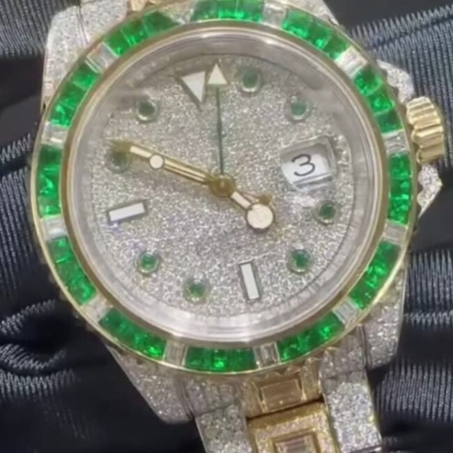 Classic Diamond & VVS Moissanite Watch - Image 5