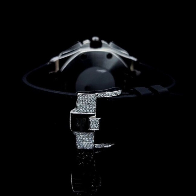 Moissanite Diamond Watch Iced Out Bust Down Automatic Watch - Image 2