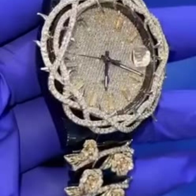 Luxury Iced Out Moissanite Watch - Image 3