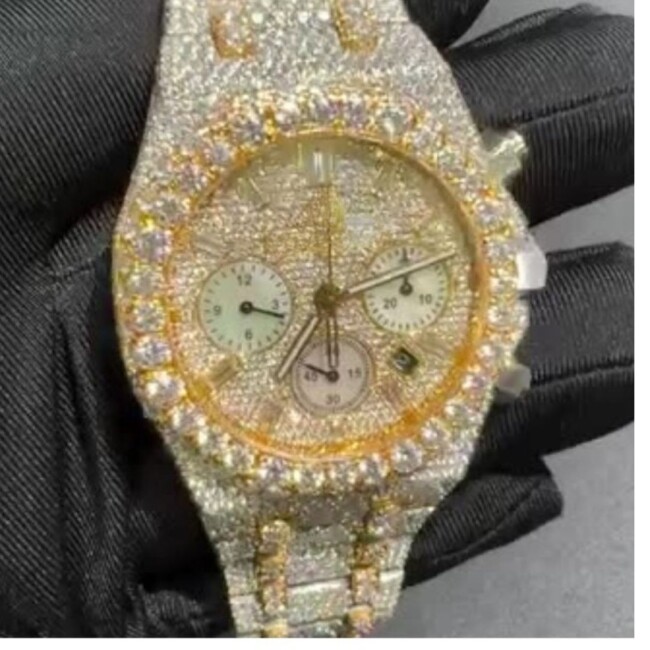 Diamond Moissanite Watch | VVS Moissanite Watch - Image 2