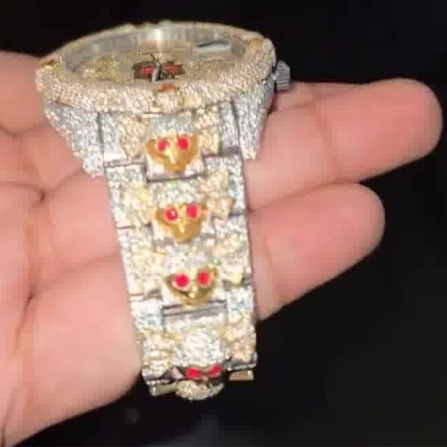 Classic Iced Out Diamond Moissanite Watch - Image 6