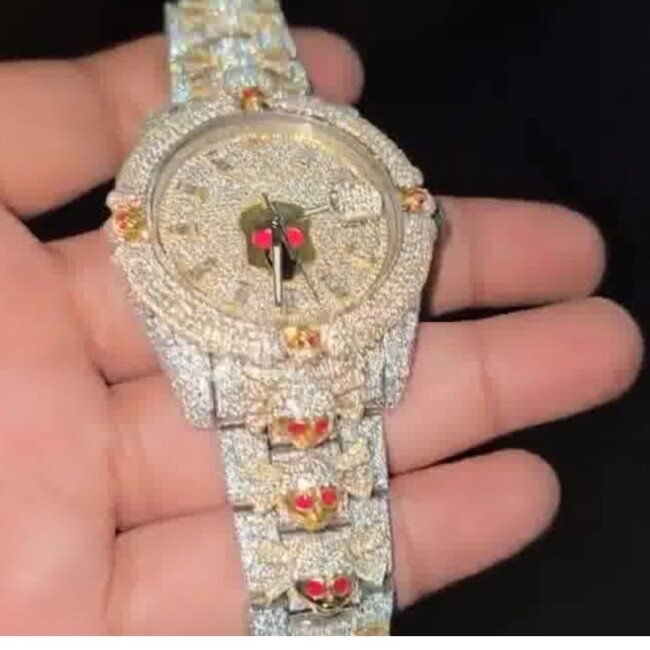 Classic Iced Out Diamond Moissanite Watch - Image 7