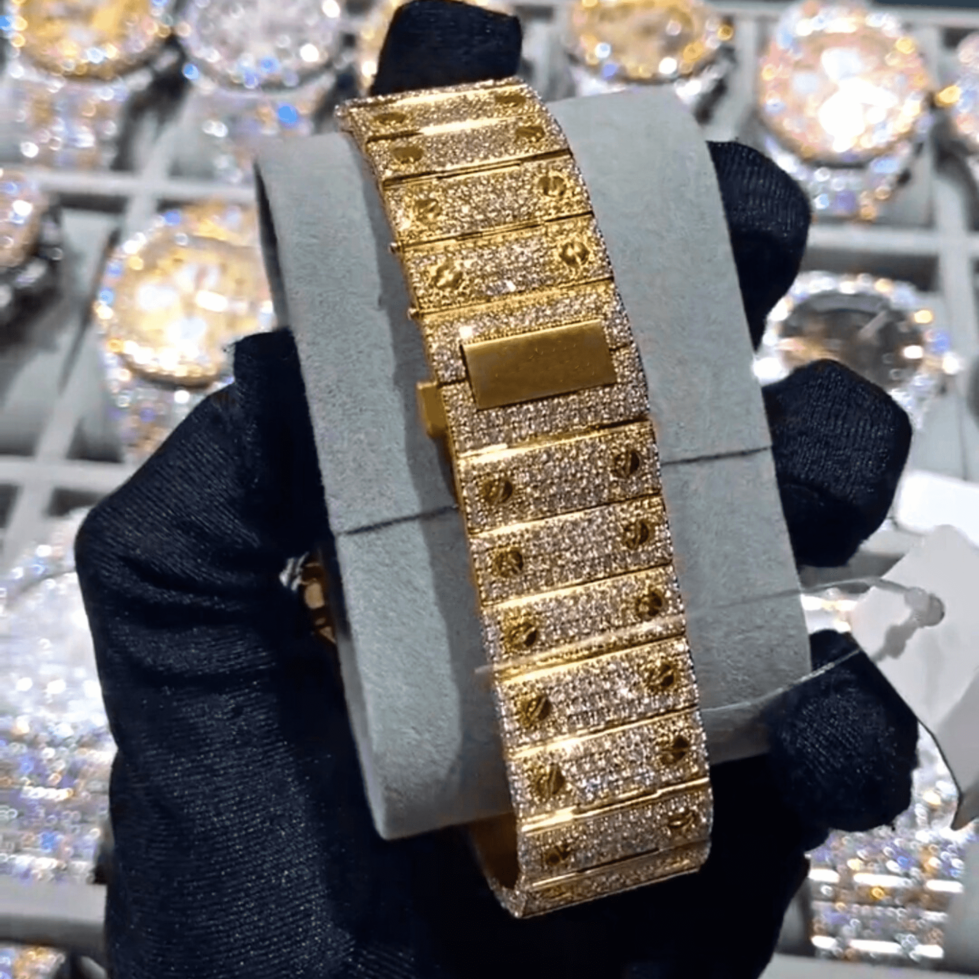 Rapper’s Dream Bust Down Watch – VVS Moissanite Iced Out 3 Rapper’s Dream Bust Down Watch – VVS Moissanite Iced Out - Image 3
