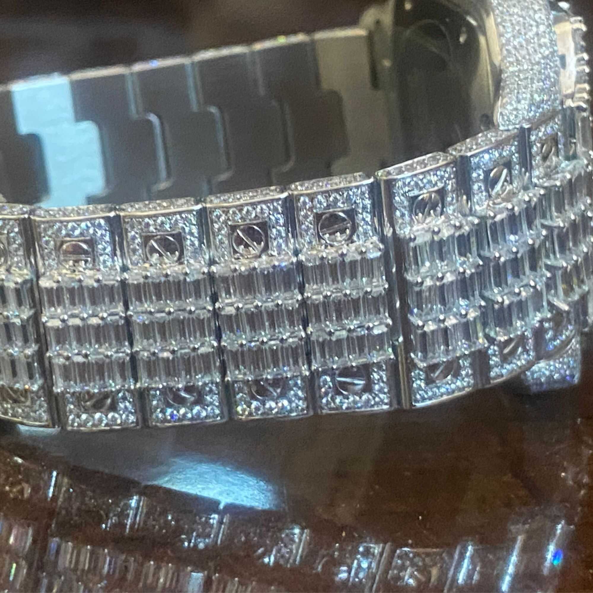 Men’s Bust Down Moissanite Watches Iced Out Fully 6 Men’s Bust Down Moissanite Watches Iced Out Fully - Image 6