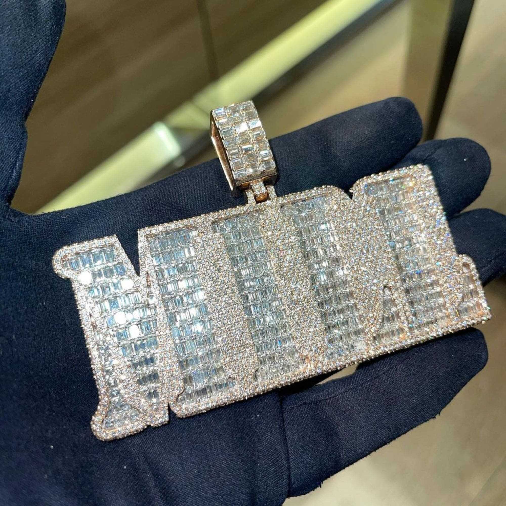 925 Silver Iced Out Featuring VVS Moissanite Diamonds Custom Pendant / Charms 4 925 Silver Iced Out Featuring VVS Moissanite Diamonds Custom Pendant / Charms - Image 4