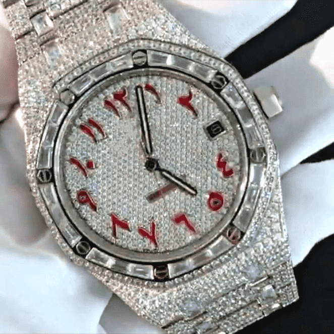Luxury Iced Out Moissanite Watches with VVS Diamonds 1 Luxury Iced Out Moissanite Watches with VVS Diamonds