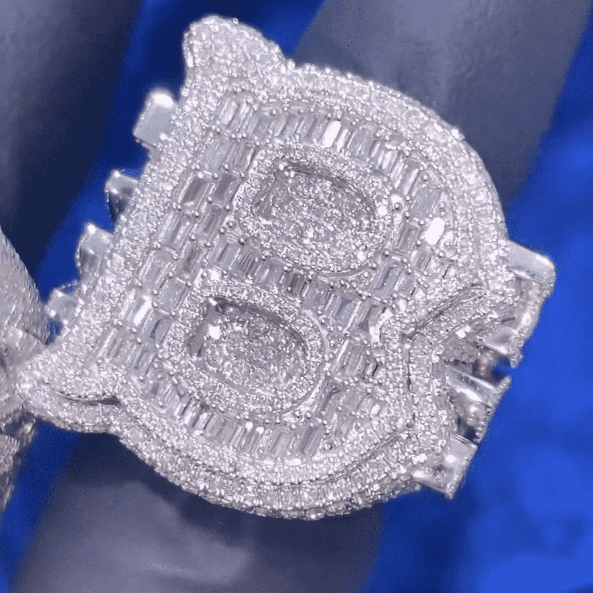 925 Silver Iced Out Ring, VVS Moissanite Diamond Ring, Hip Hop Ring 2 925 Silver Iced Out Ring, VVS Moissanite Diamond Ring, Hip Hop Ring - Image 2