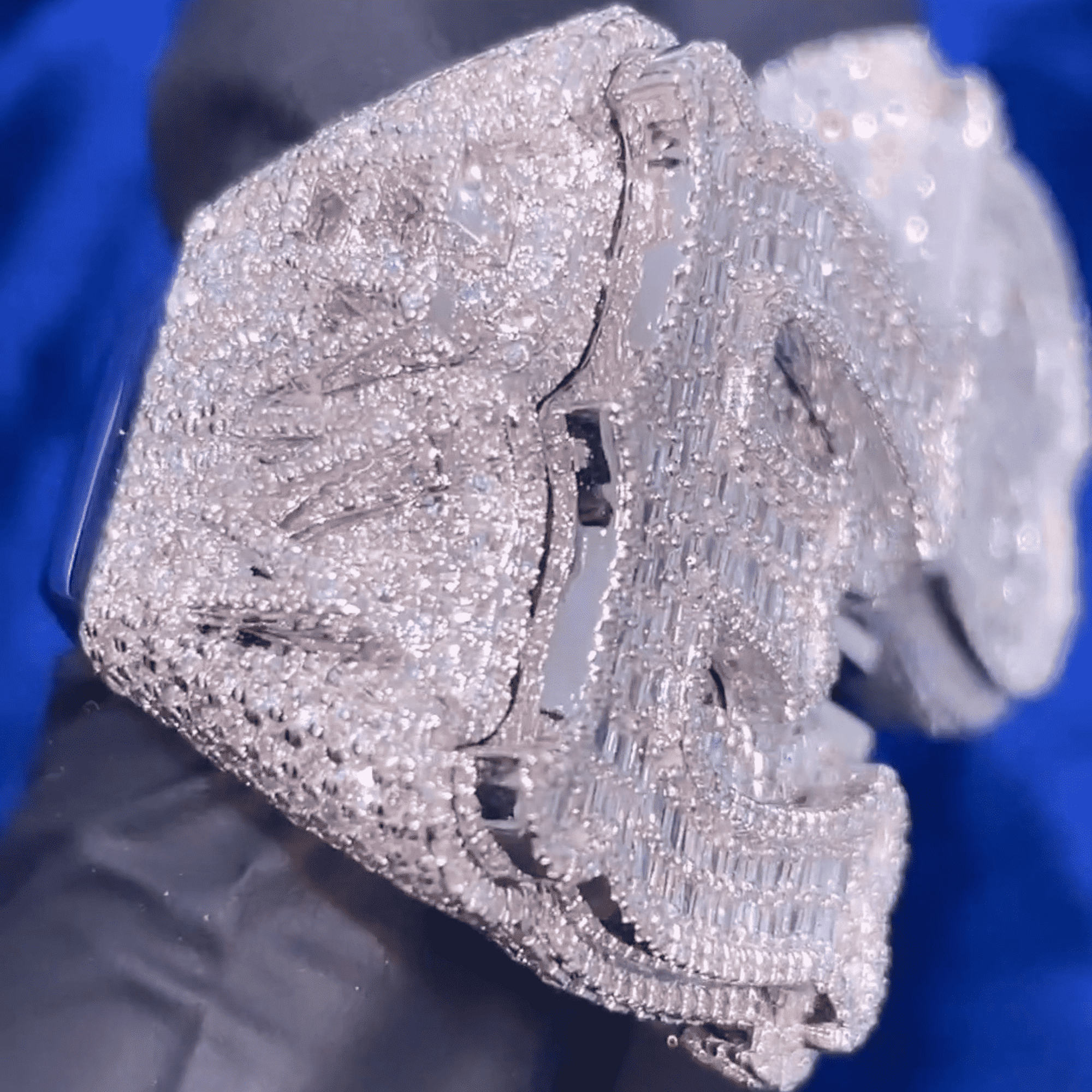 925 Silver Iced Out Ring, VVS Moissanite Diamond Ring, Hip Hop Ring 3 925 Silver Iced Out Ring, VVS Moissanite Diamond Ring, Hip Hop Ring - Image 3