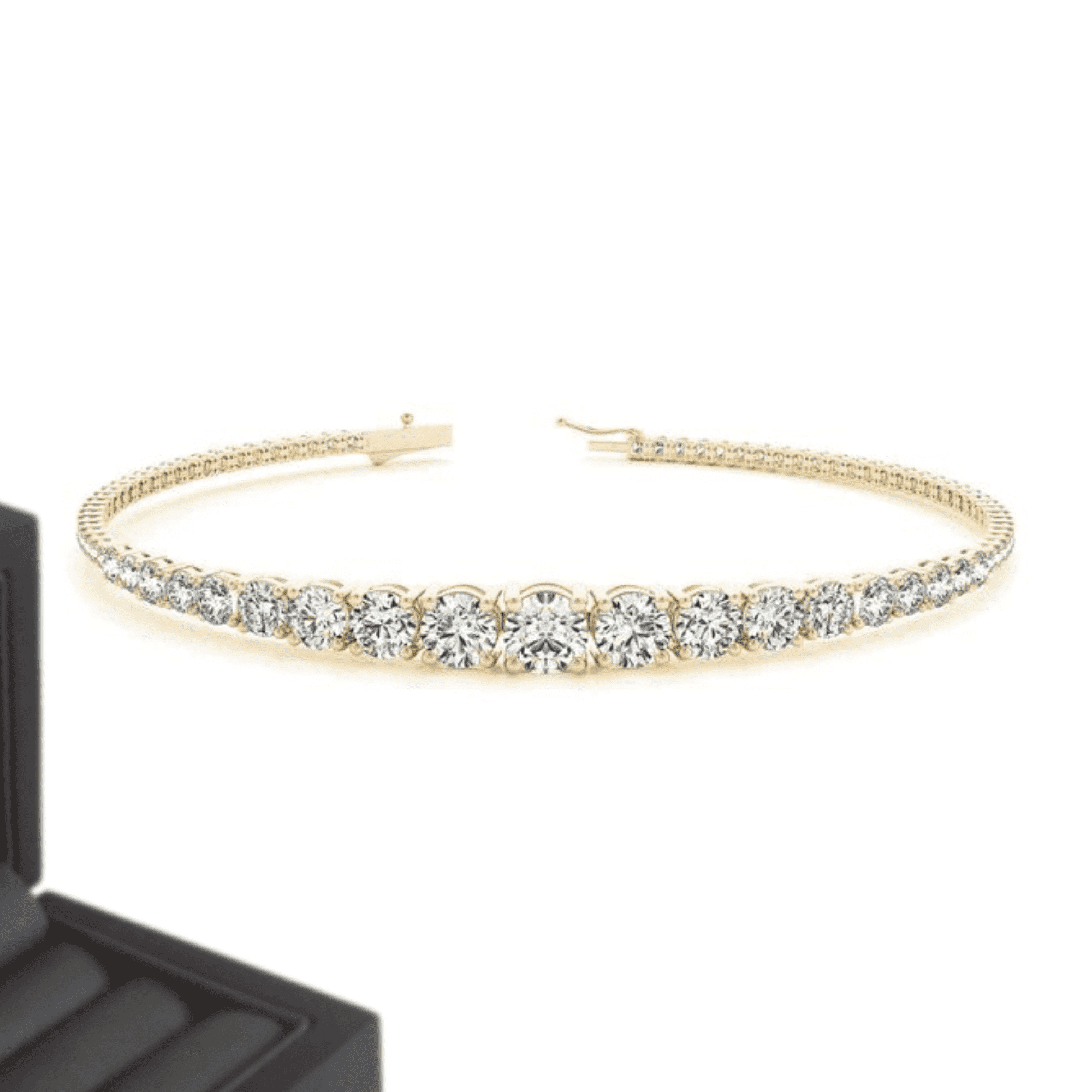 6 to 3 mm Iced Out Diamond Tennis Bracelets 2 6 to 3 mm Iced Out Diamond Tennis Bracelets - Image 2