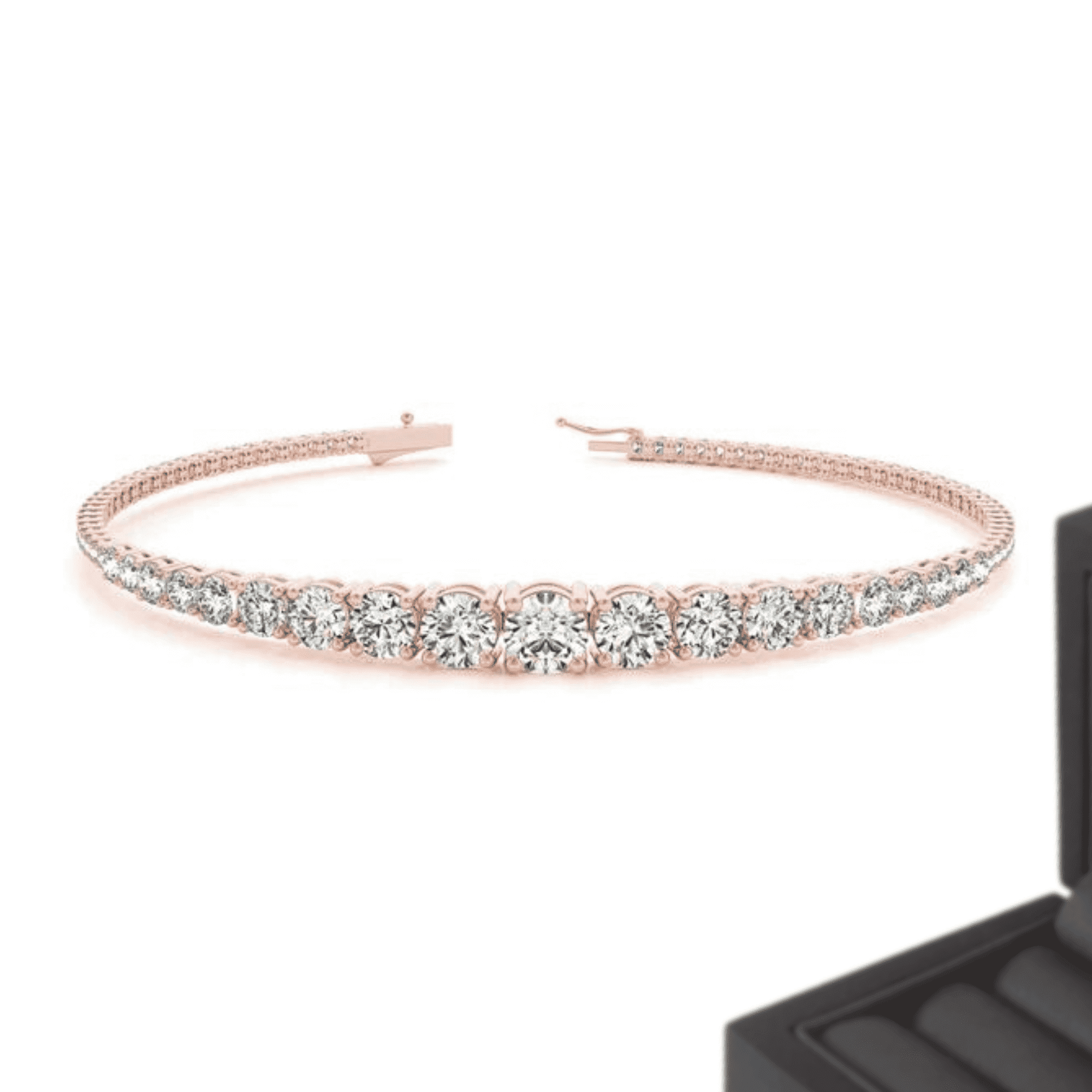 6 to 3 mm Iced Out Diamond Tennis Bracelets 3 6 to 3 mm Iced Out Diamond Tennis Bracelets - Image 3