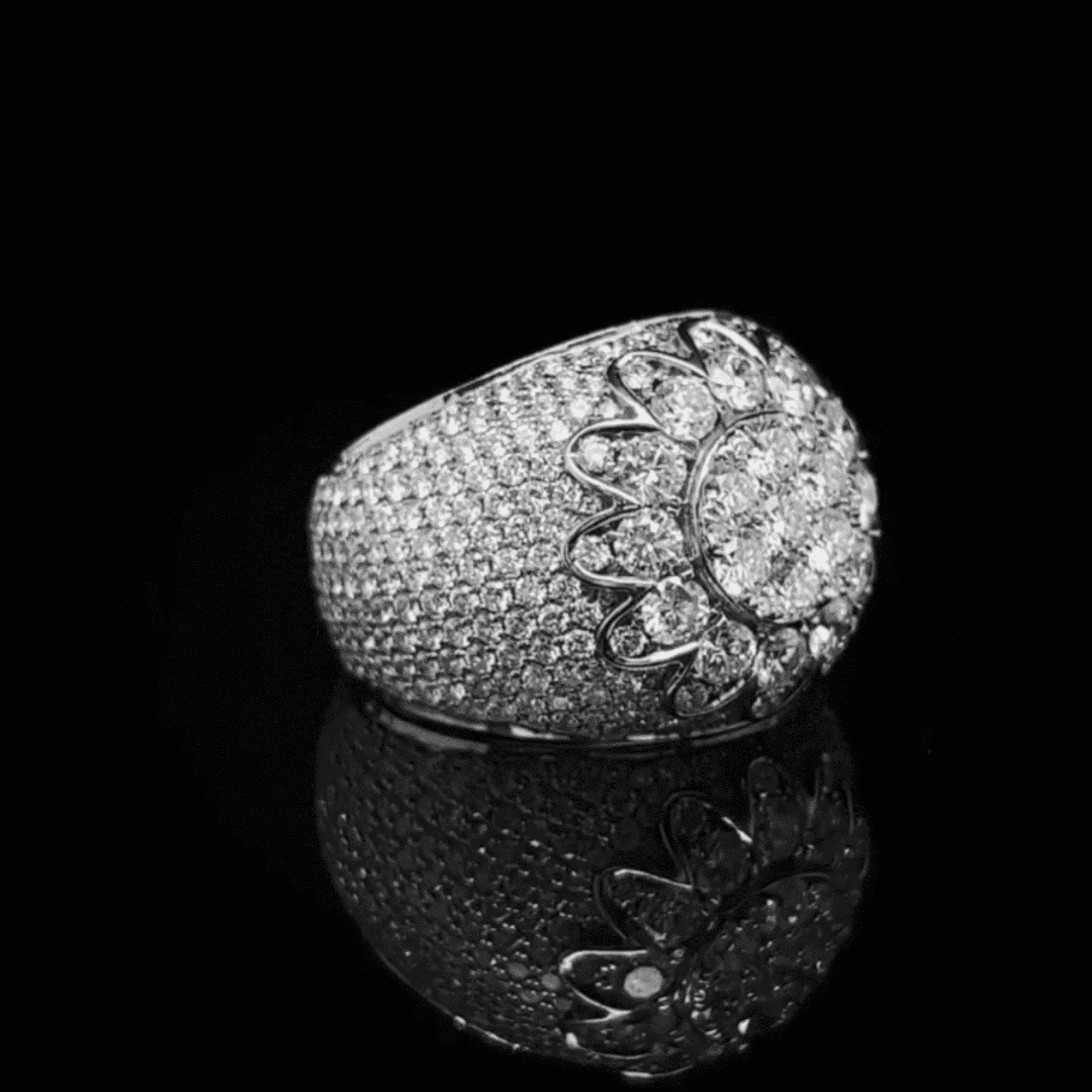 925 Silver Iced Out Ring, Hip Hop Ring for Mens, VVS Moissanite Diamonds 2 925 Silver Iced Out Ring, Hip Hop Ring for Mens, VVS Moissanite Diamonds - Image 2