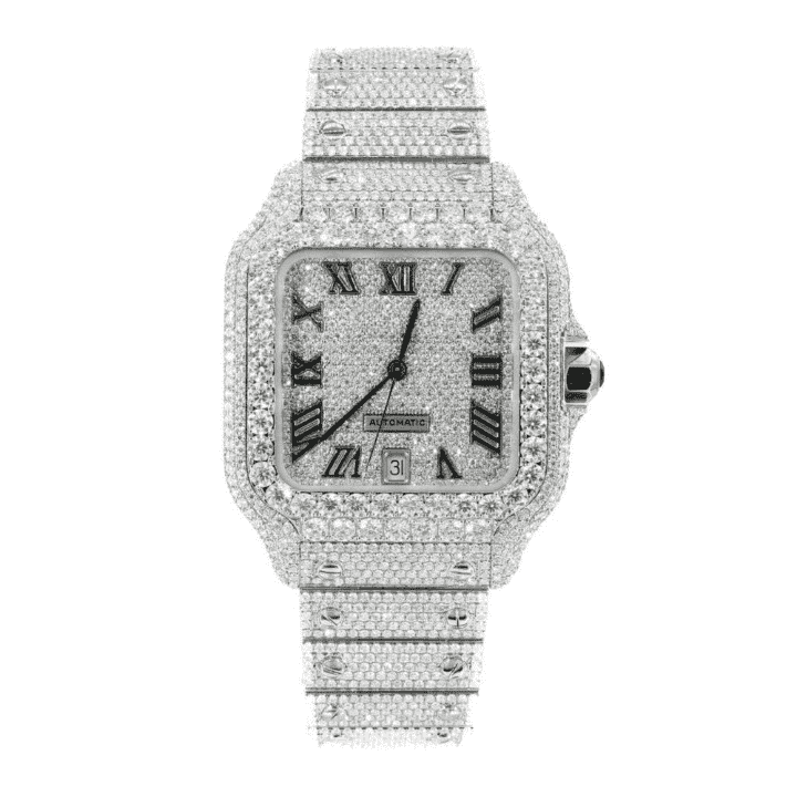 Grand Elite Bust Down Iced Out Watches, Moissanite Watches 4 Grand Elite Bust Down Iced Out Watches, Moissanite Watches - Image 4