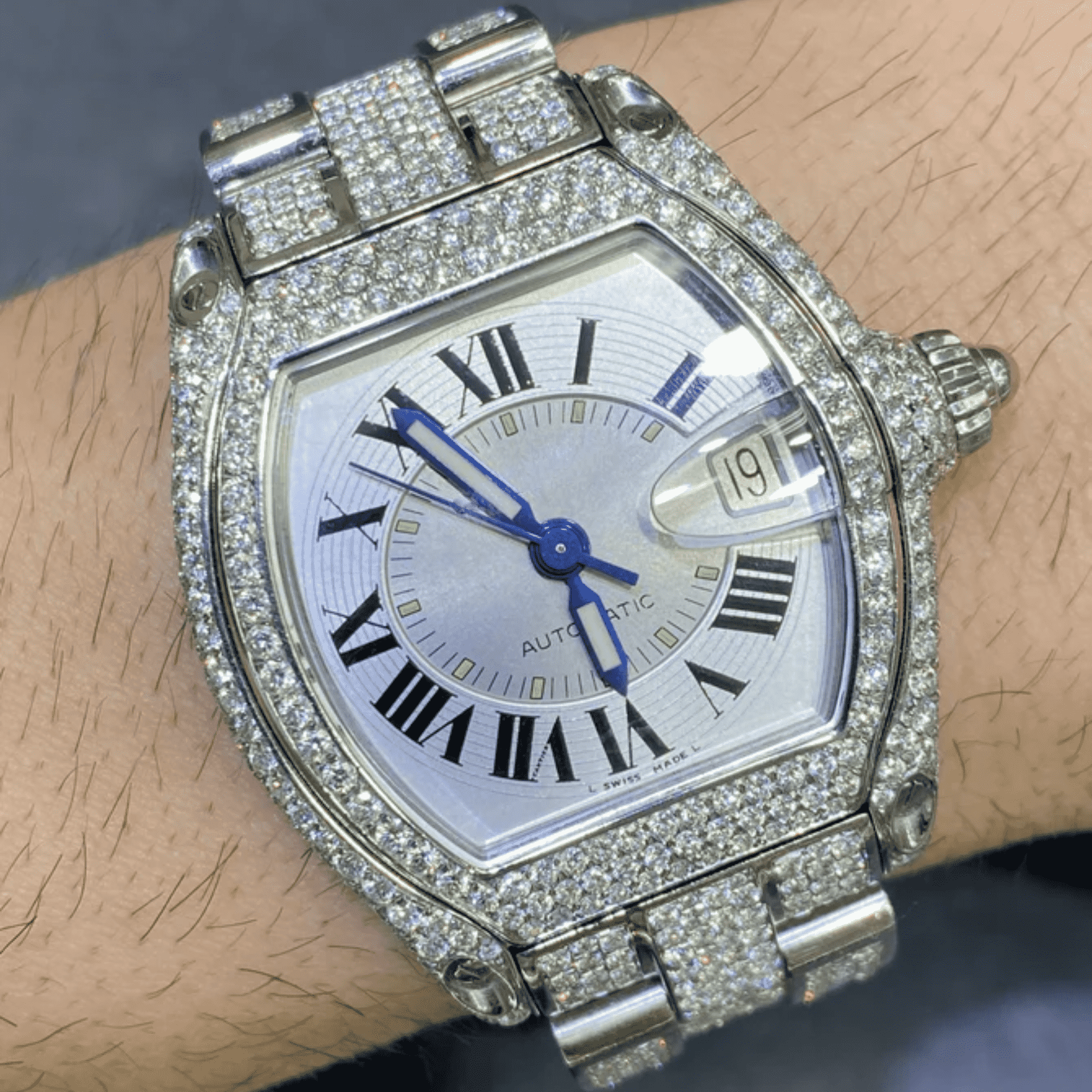 ICED Out VVS Moissanite Luxury Chronograph Watch 1 ICED Out VVS Moissanite Luxury Chronograph Watch