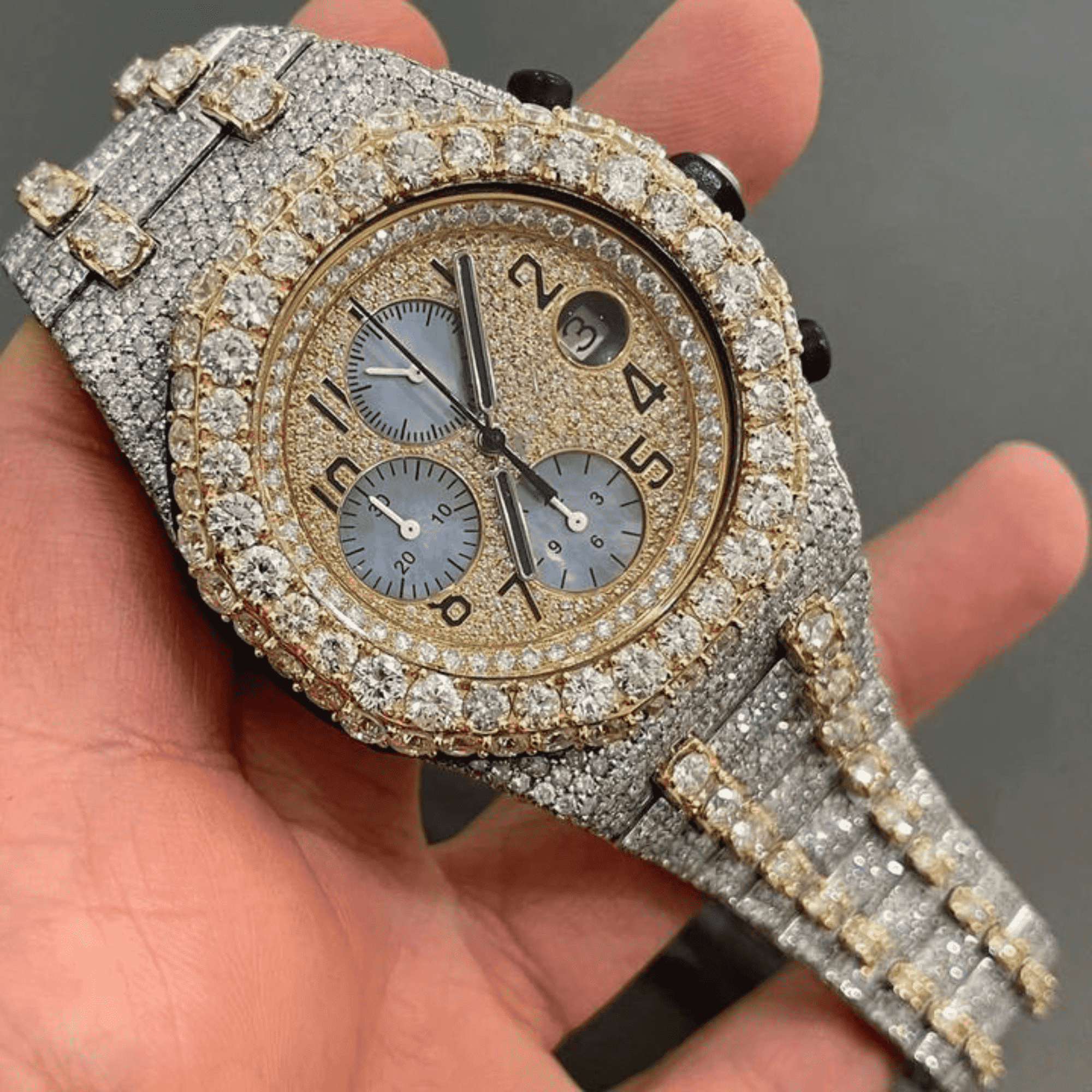 Stylish Moissanite Diamond Watch Crafted for Brilliance 1 Stylish Moissanite Diamond Watch Crafted for Brilliance
