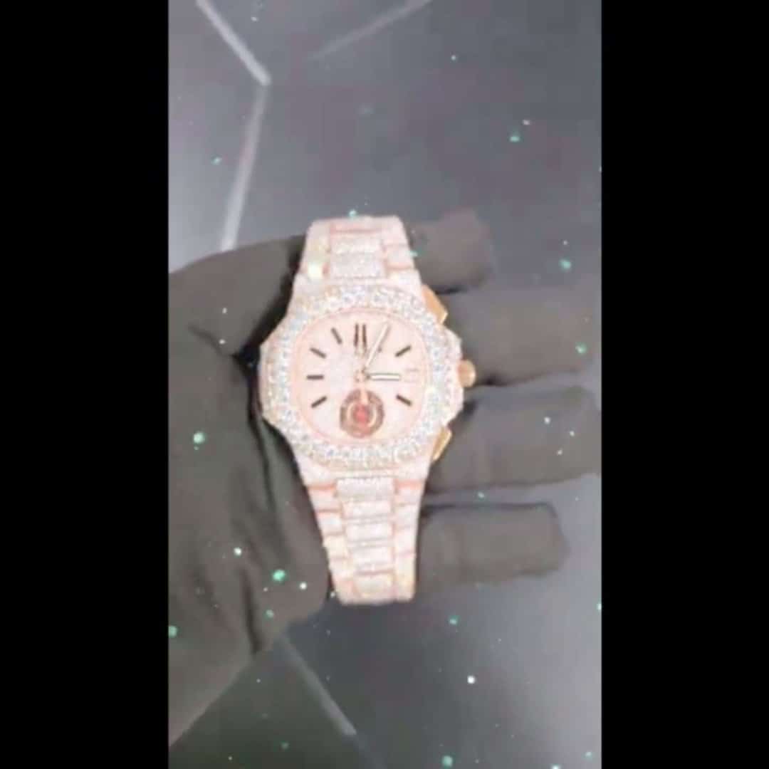 Ultimate Shine Iced Out Moissanite Watch for Men 6 Ultimate Shine Iced Out Moissanite Watch for Men - Image 6