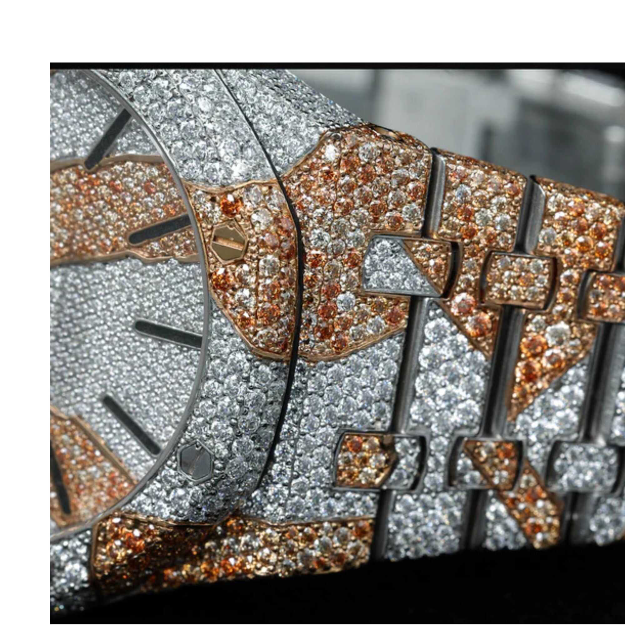 Iced Out Moissanite Watches with Minimalist Metal Bracelet 3 Iced Out Moissanite Watches with Minimalist Metal Bracelet - Image 3